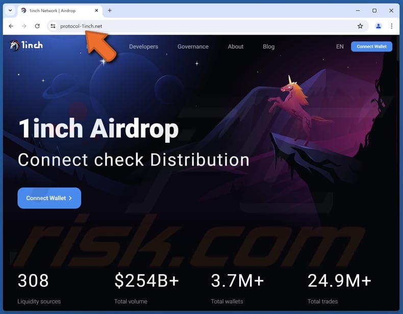 1inch Airdrop scam