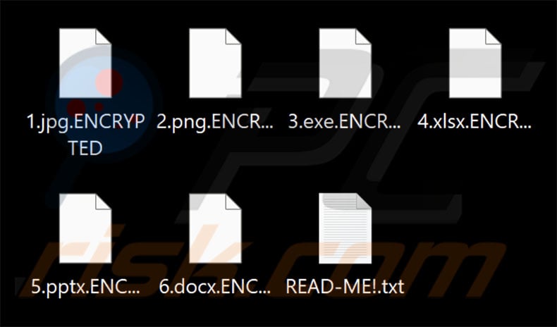 Files encrypted by AnarchyRansom ransomware (.ENCRYPTED extension)