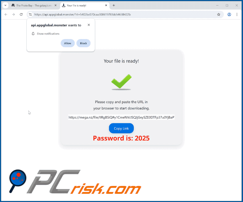 appglobal[.]monster website appearance (GIF)