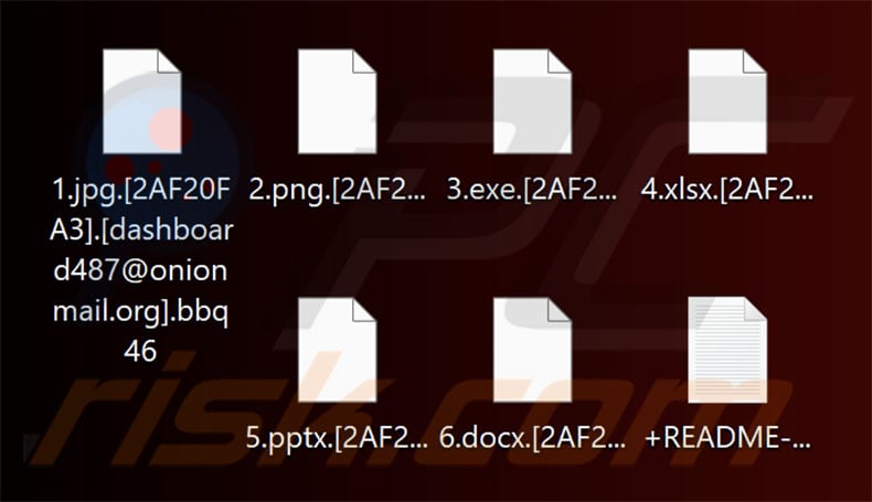 Files encrypted by Bbq ransomware (.bbq46 extension)
