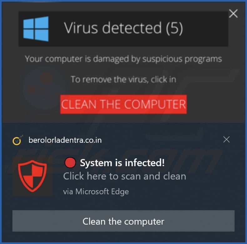Ad delivered by the berolorladentra.co[.]in webpage