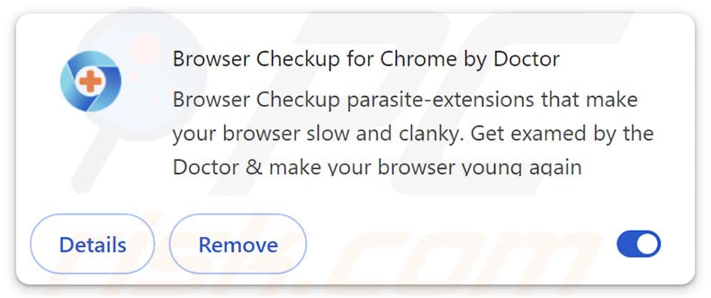 Browser Checkup for Chrome by Doctor browser extension