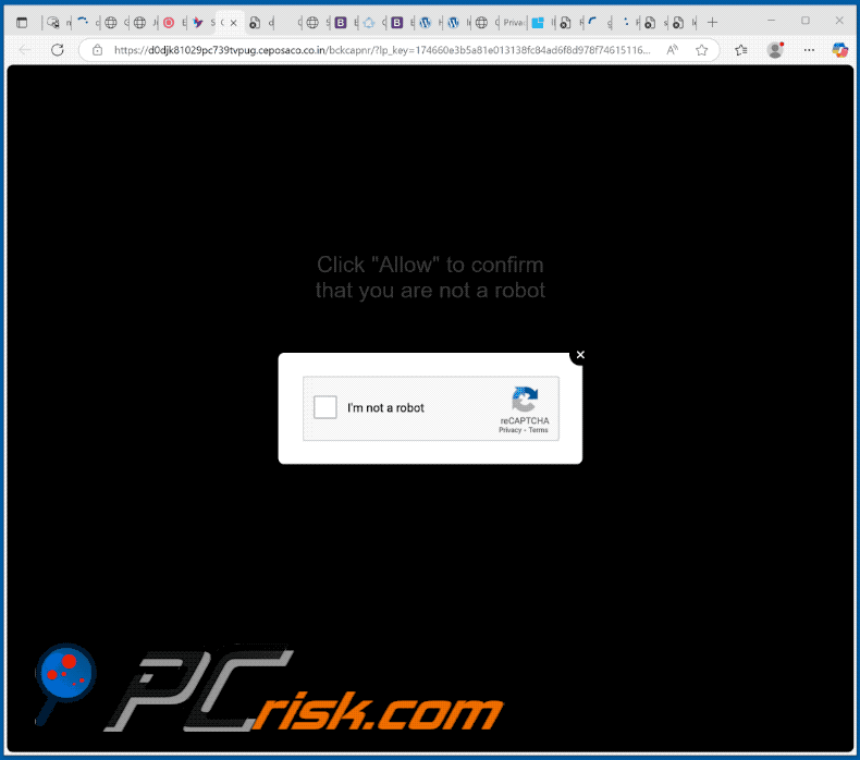ceposaco.co[.]in website appearance (GIF)