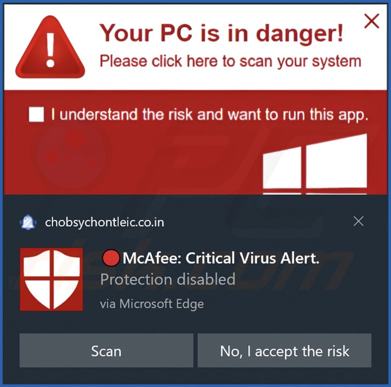 Ad delivered by the chobsychontleic.co[.]in webpage