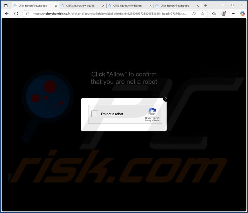 chobsychontleic.co[.]in pop-up redirects