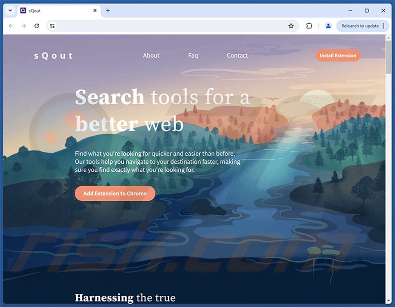 Website promoting Choose Your Chrome Tools