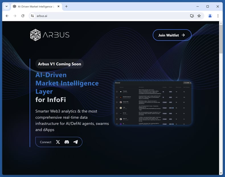 Claim Arbus scam real website (arbus.ai)