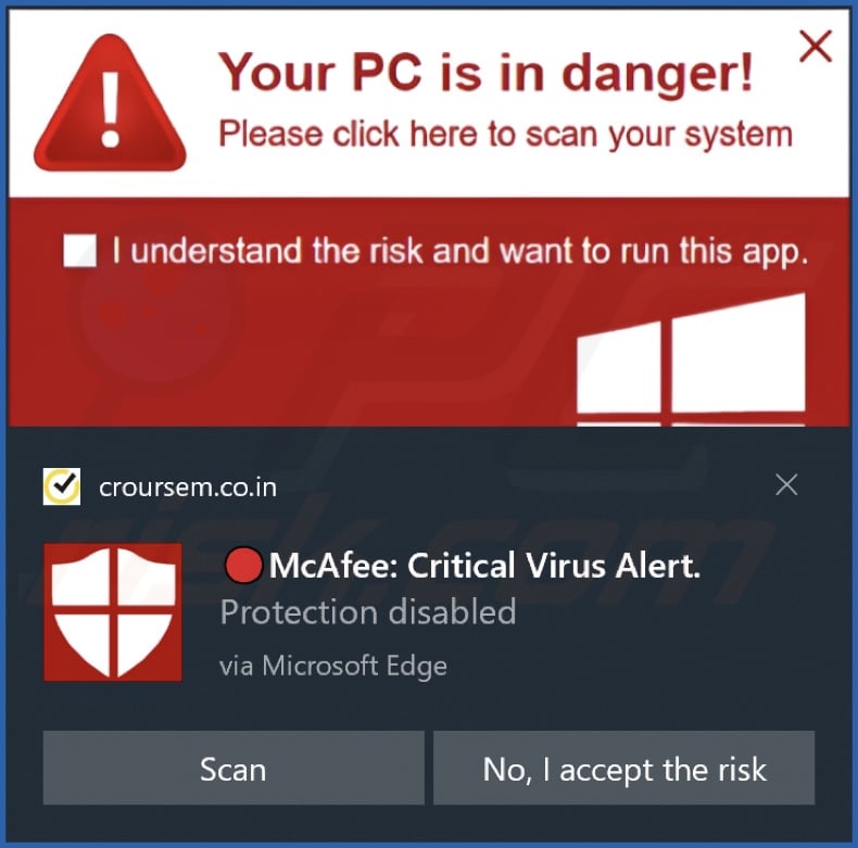 Ad delivered by the croursem.co[.]in webpage