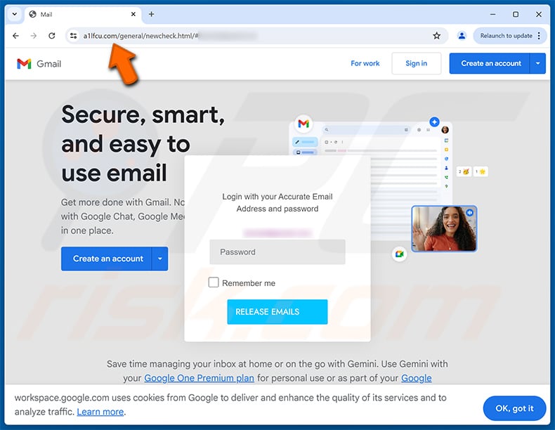 Phishing site promoted via domain de-activation notice email scam (2025-05-08)