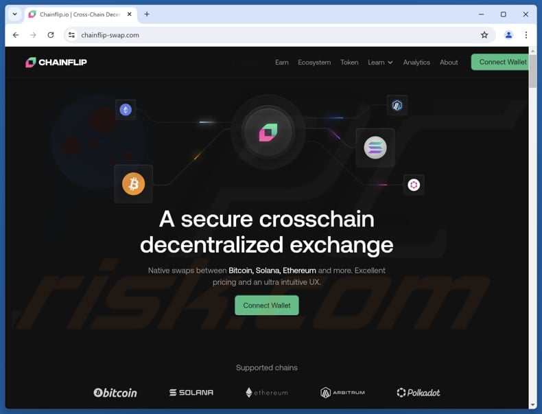 Fake Chainflip Website scam