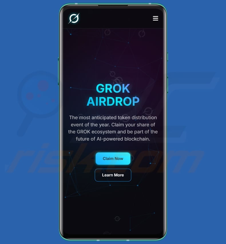 GROK Airdrop scam