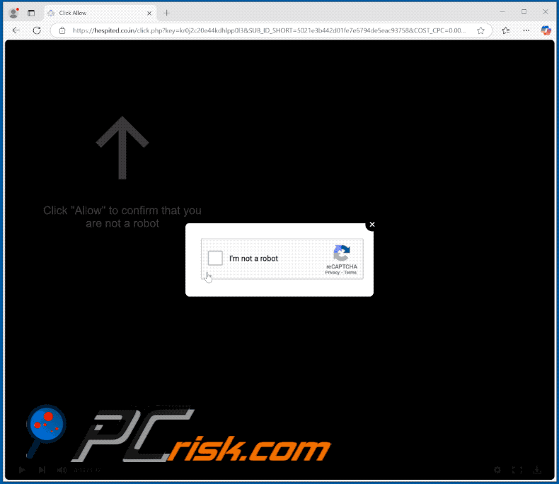hespited.co[.]in website appearance (GIF)