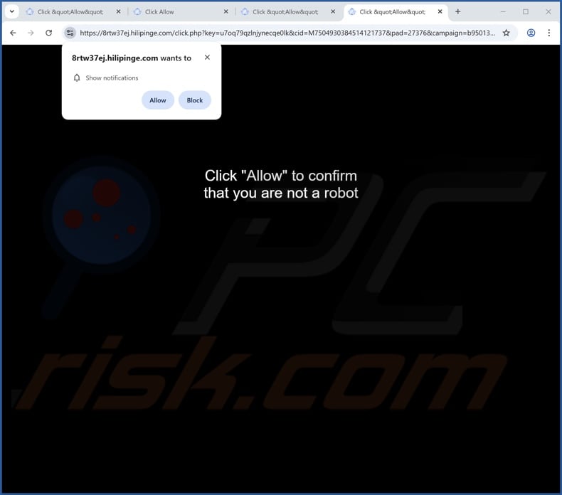 hilipinge[.]com pop-up redirects