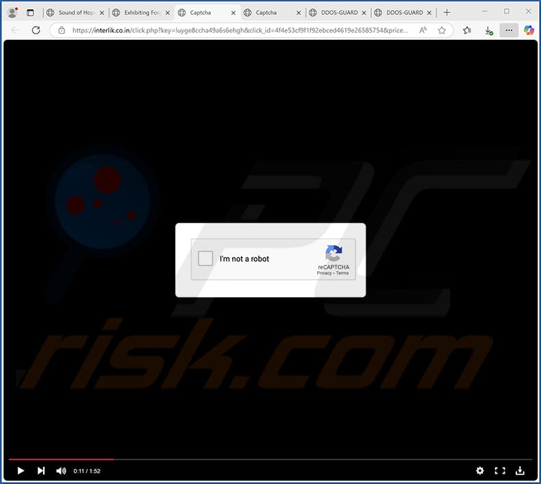 interlik.co[.]in pop-up redirects