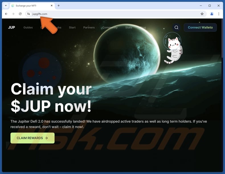 Jupiter (JUP) Rewards scam