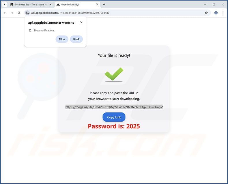 Website used to promote Koqlpo Cynav Tool PUA (appglobal[.]monster)