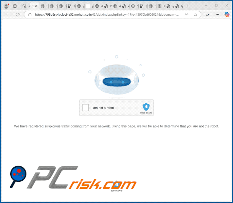 mohett.co[.]in website appearance (GIF)