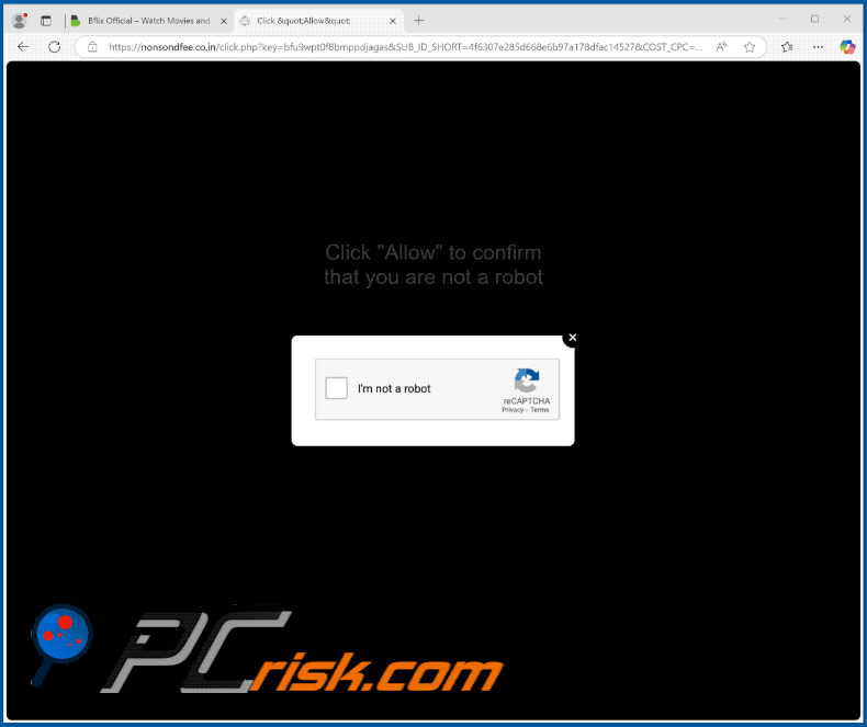 nonsondfee.co[.]in website appearance (GIF)