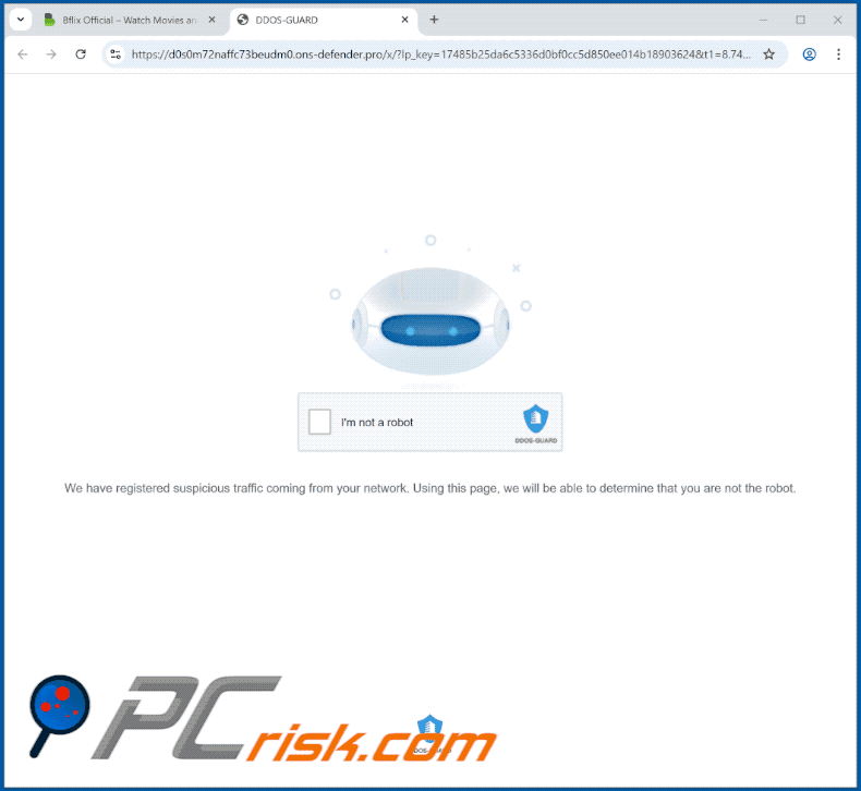 ons-defender[.]pro website appearance (GIF)