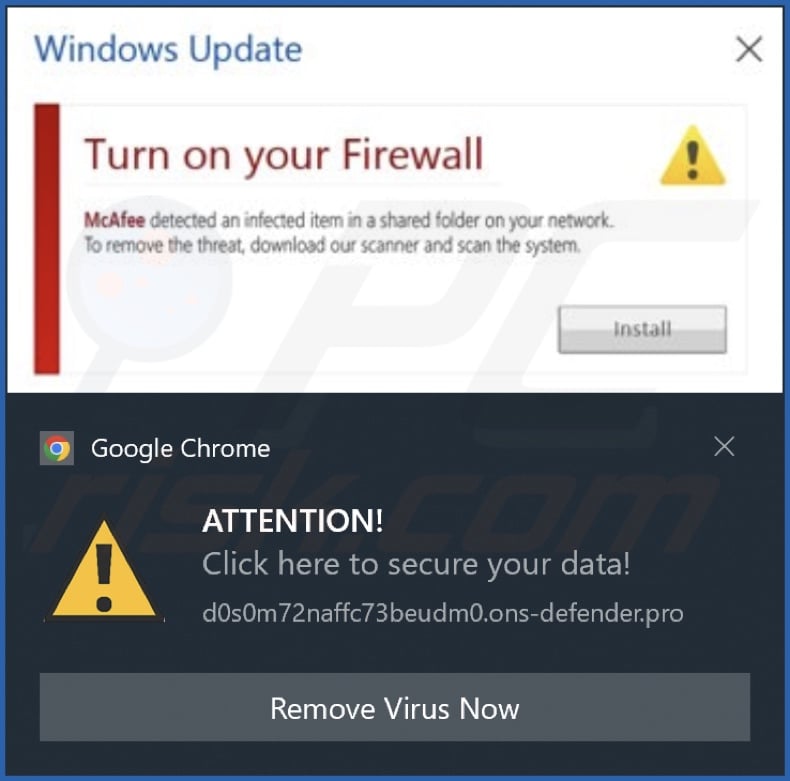 Ad delivered by the ons-defender[.]pro webpage