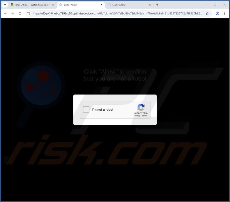 optimizedevice.co[.]in pop-up redirects