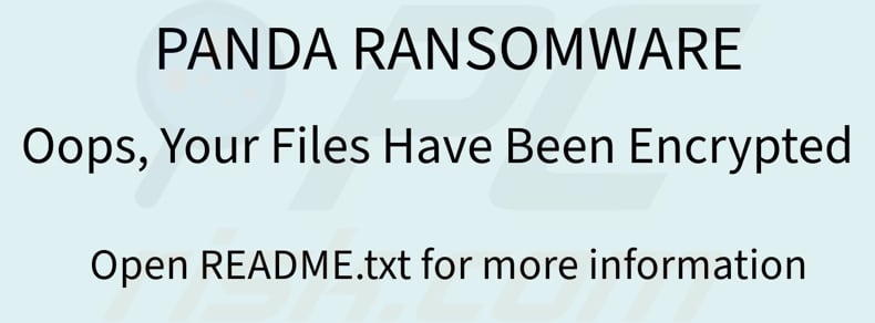 PANDA ransomware wallpaper