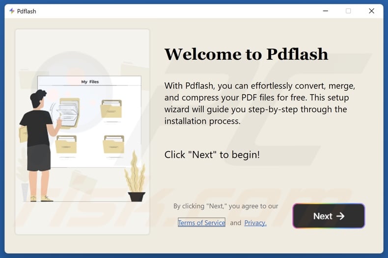 Pdflash PUA installation setup