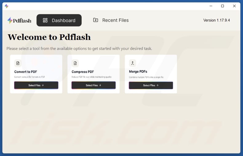 Pdflash unwanted application