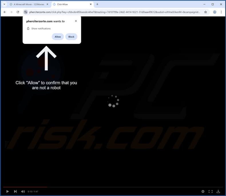 pherciterzorte[.]com ads