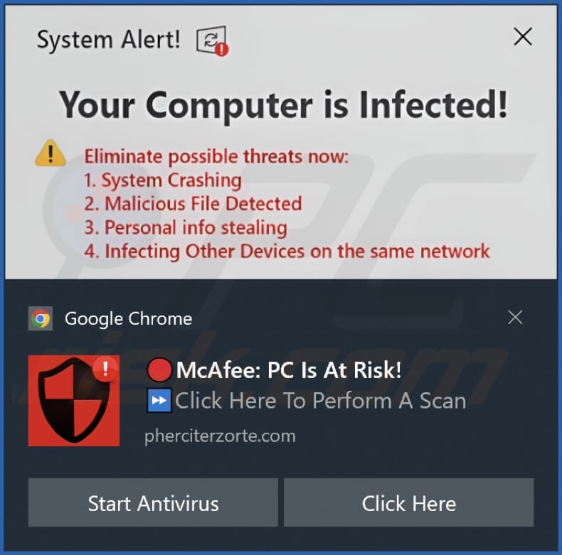 pherciterzorte[.]com notification