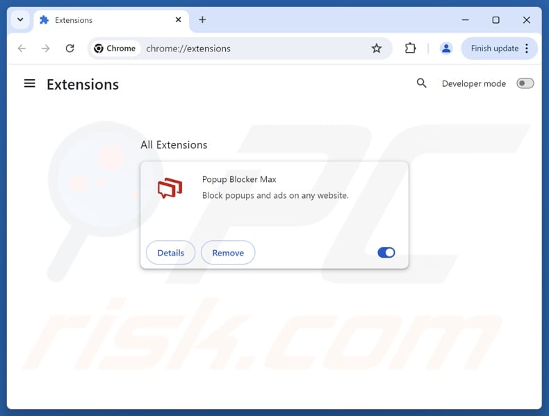 Removing unwanted ads from Google Chrome step 2
