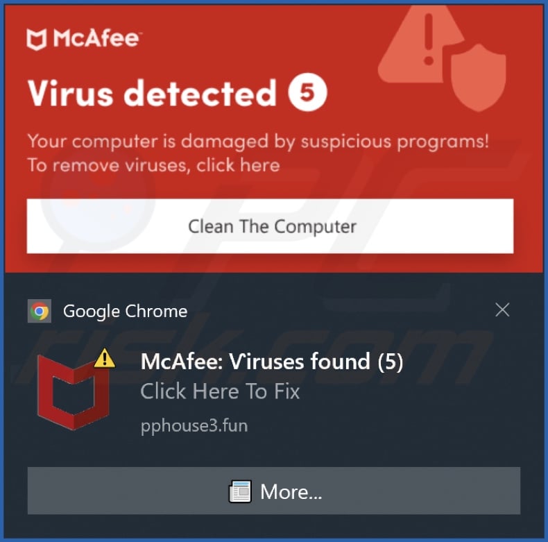 Ad delivered by the pphouse3[.]fun webpage