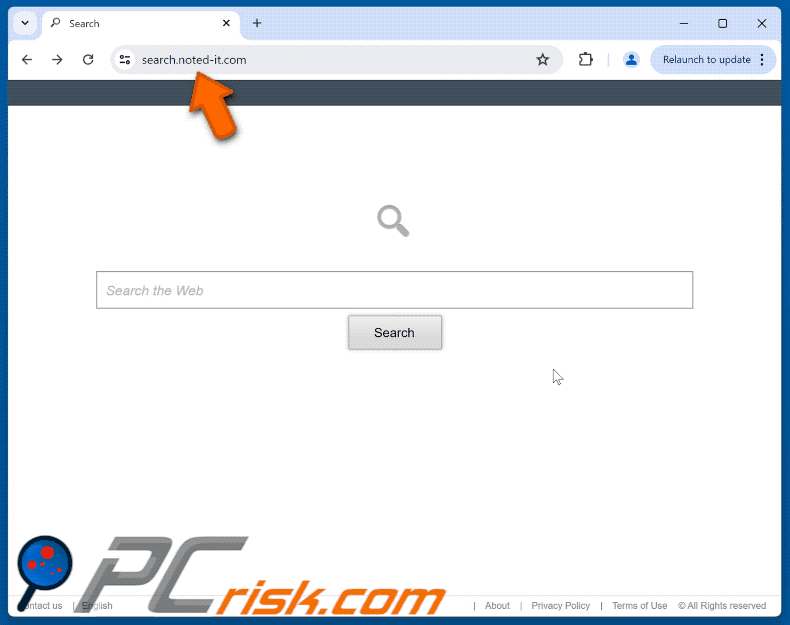 search.noted-it.com redirects to search.yahoo.com