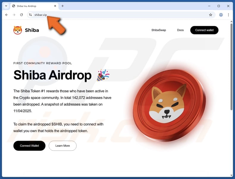Shiba Airdrop scam