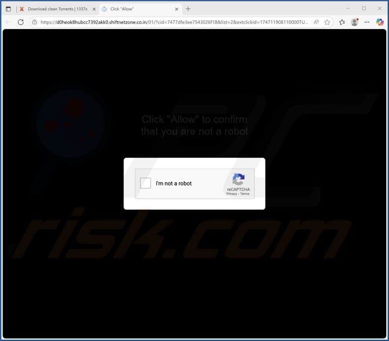 shiftnetzone.co[.]in ads