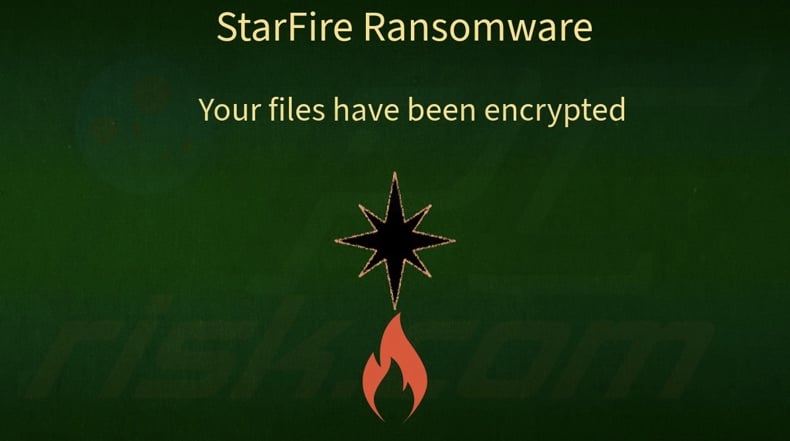 StarFire ransomware wallpaper