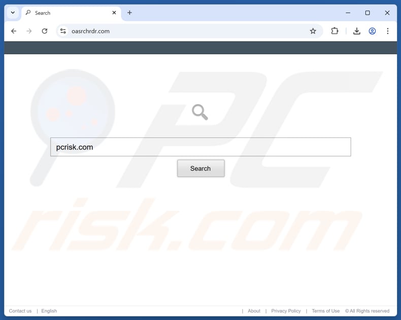 oasrchrdr.com browser hijacker