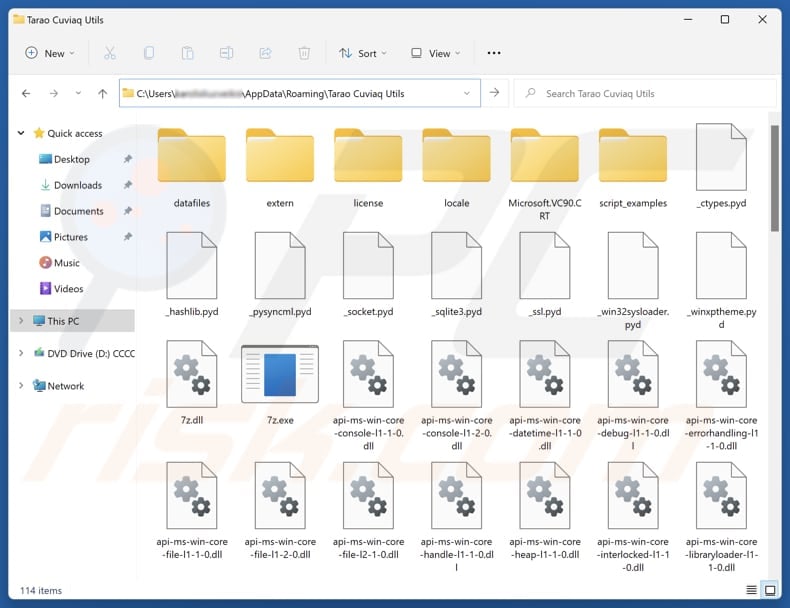Tarao Cuviaq Utils unwanted application