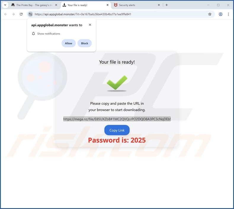 Website used to promote Tarao Cuviaq Utils PUA