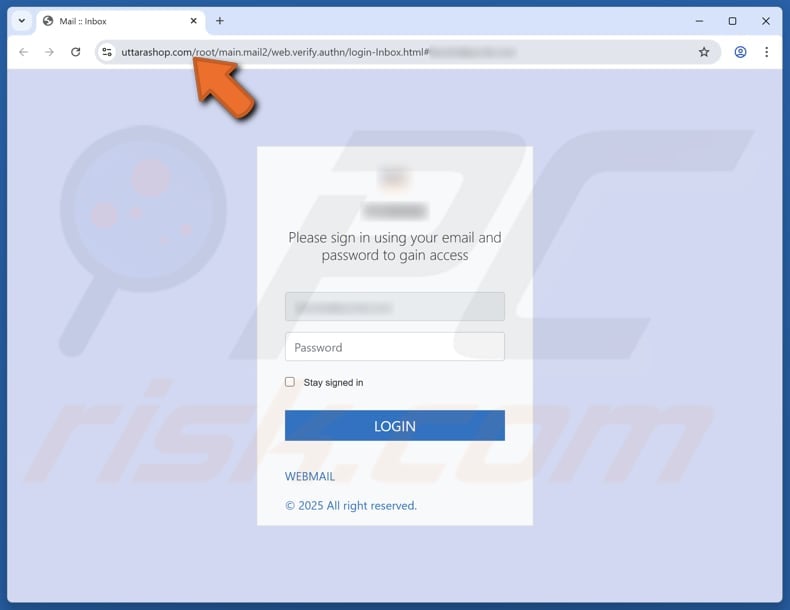 unsuccessful mail delivery report email scam phishing website