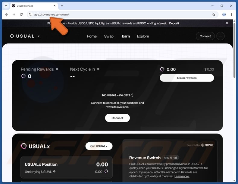 Usual Rewards scam