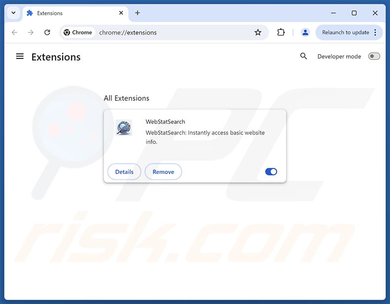 Removing odsrchrdr.com related Google Chrome extensions