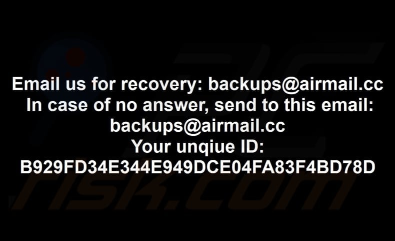 Backups ransomware wallpaper