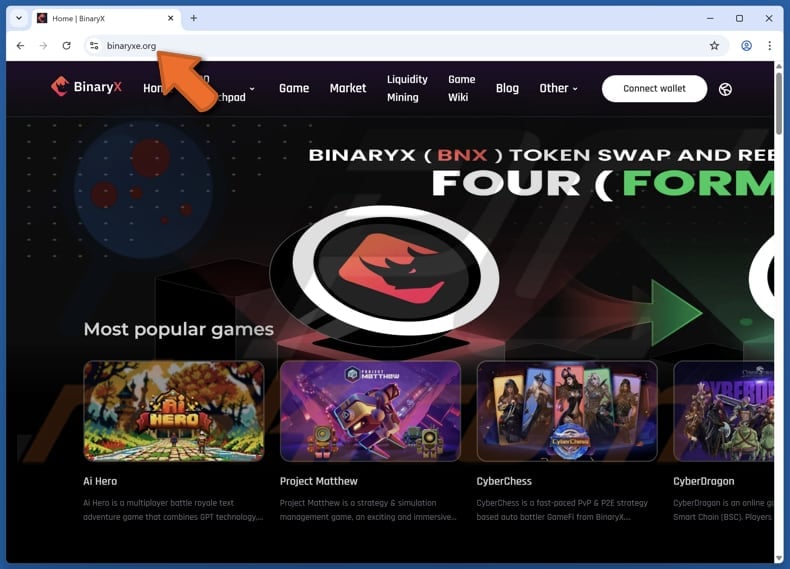 BinaryX (BNX) Token Swap To Four (FORM) scam