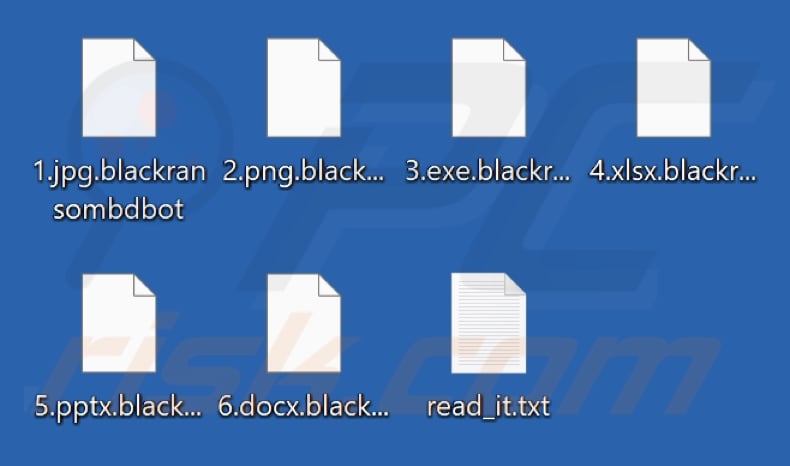 Files encrypted by Blackransombdbot ransomware (.blackransombdbot extension)