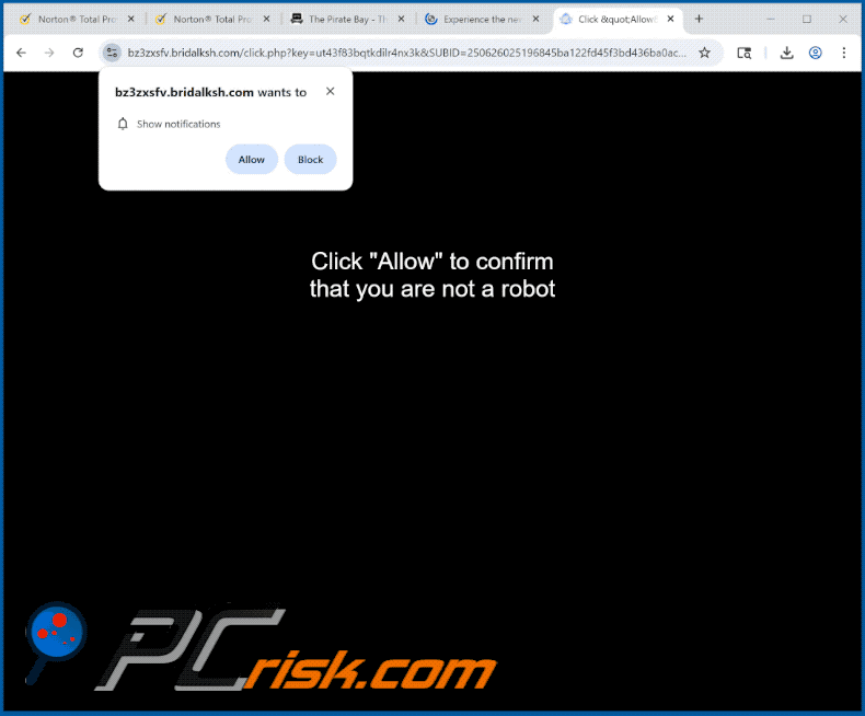 bridalksh[.]com website appearance (GIF)
