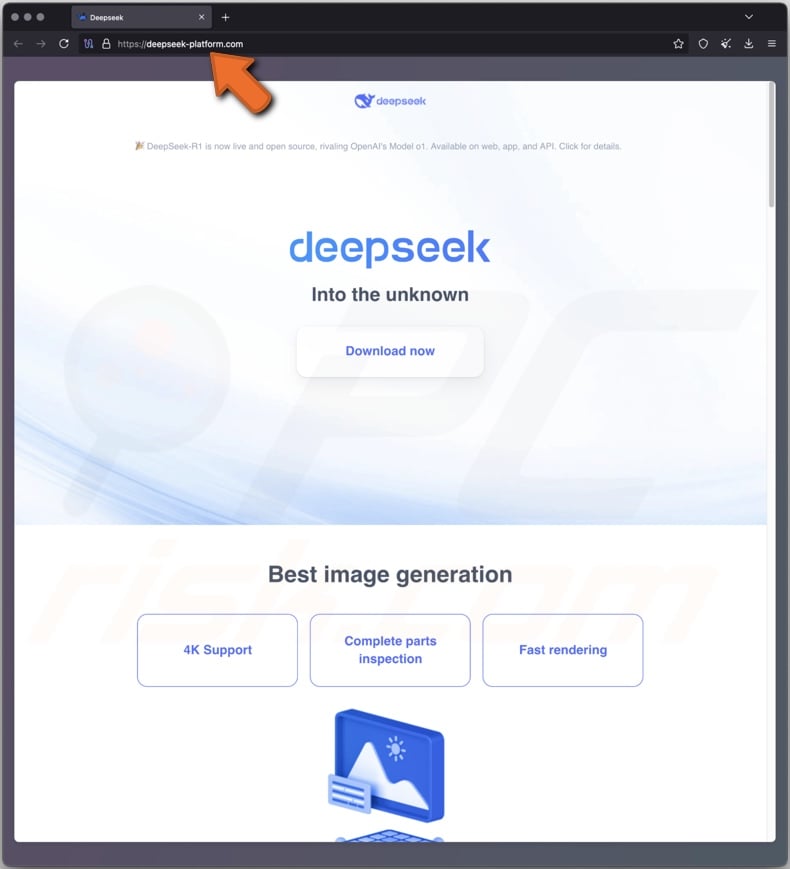 Scam site distributing BrowserVenom malware