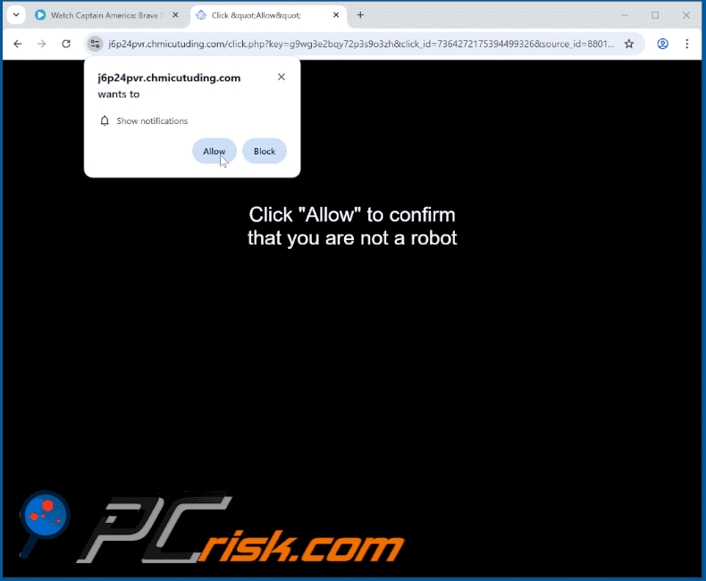 chmicutuding[.]com website appearance (GIF)