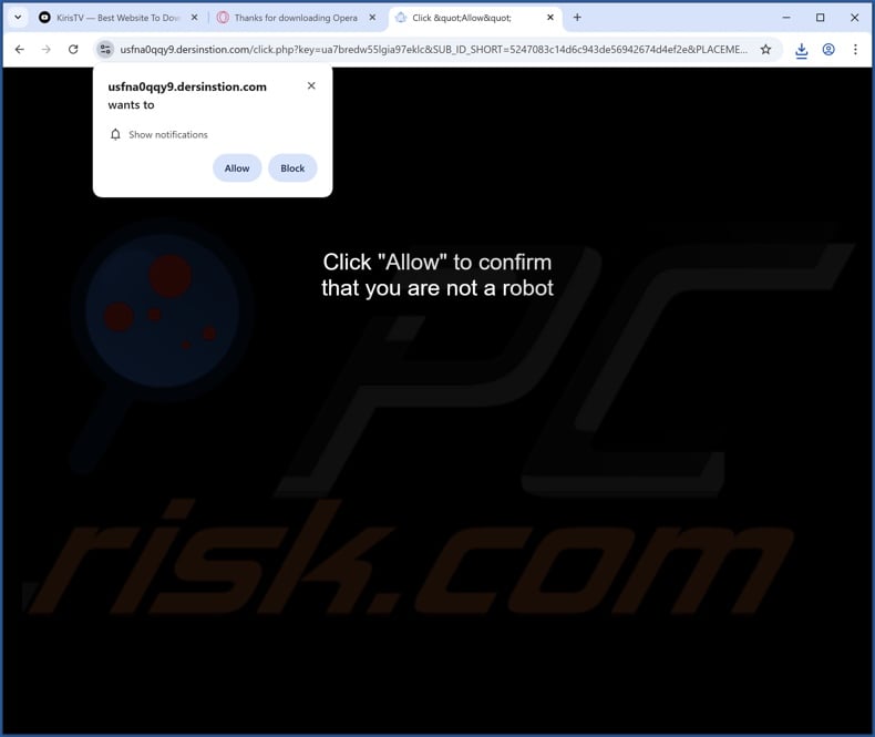 dersinstion[.]com pop-up redirects