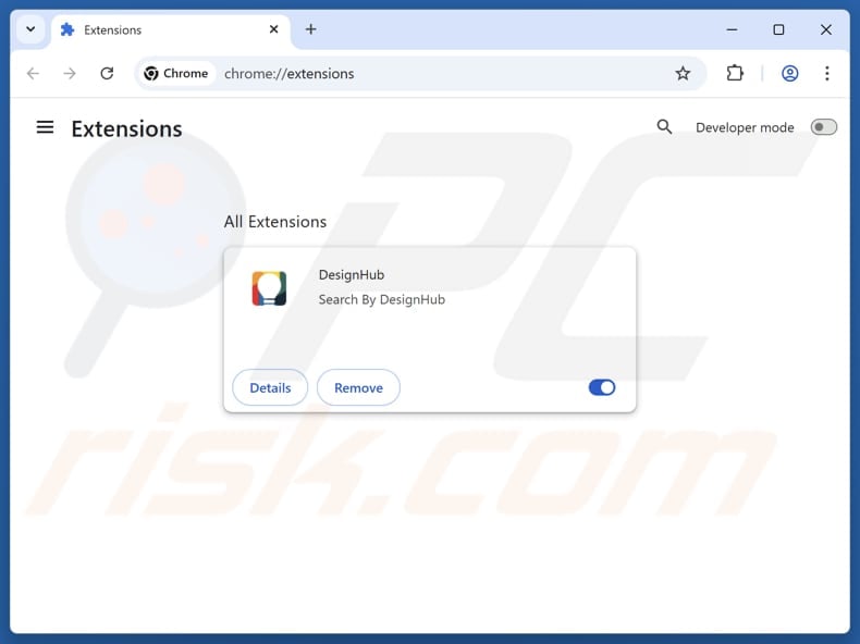 Removing DesignHub adware from Mozilla Firefox step 1